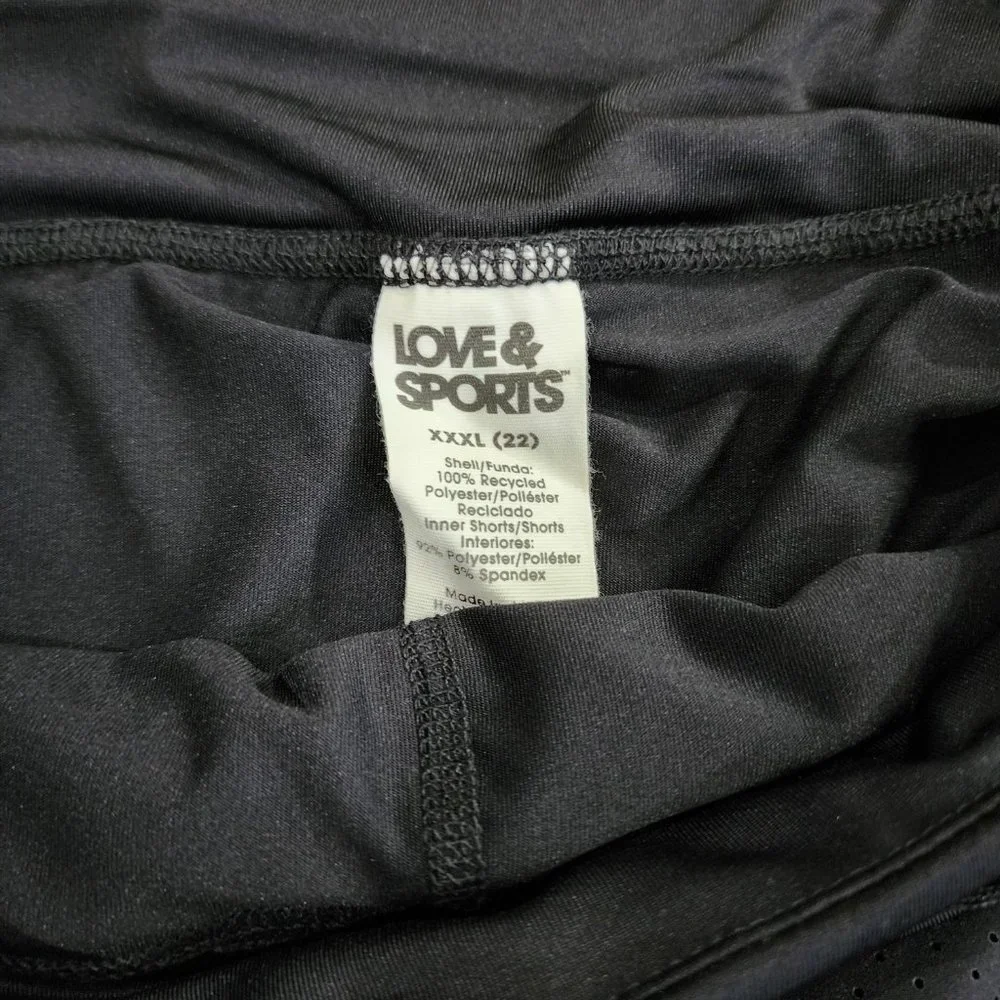 NWT Love & Sports Women's Lined Running Shorts